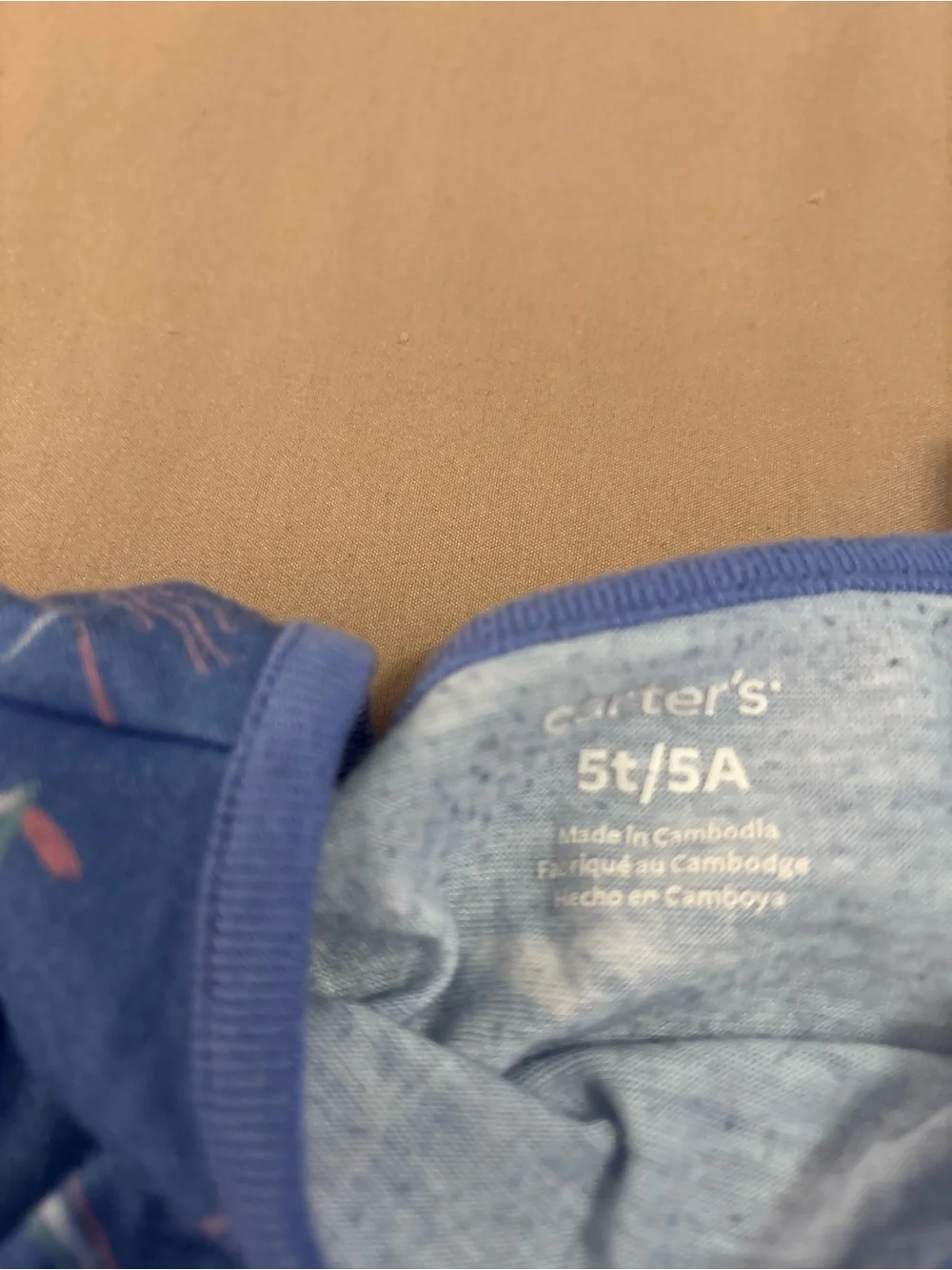 Carter's Blue Unicorn 3 Piece Pajama Set
